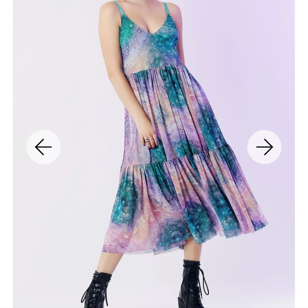 Blackmilk Jupiter sheer midaxi dress
